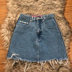 vtg denim skirt